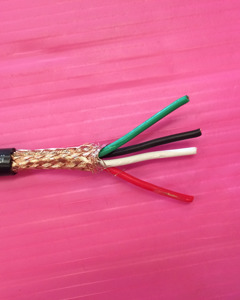 Shielded cable 4 x 0.5 Sq.mm. Foil, Braid